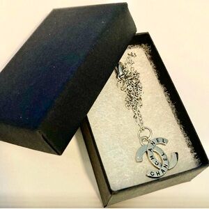 Chanel Sterling Silver CC Charm Necklace✨✨